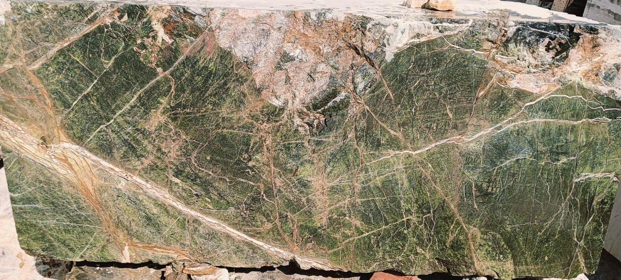 Udaipur Green Marble block selected for the completed London console